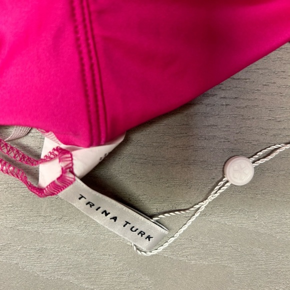 TRINA TURK WOMEN'S MONACO RING‎ HALTER TANKINI SWIM TOP - Picture 10 of 12